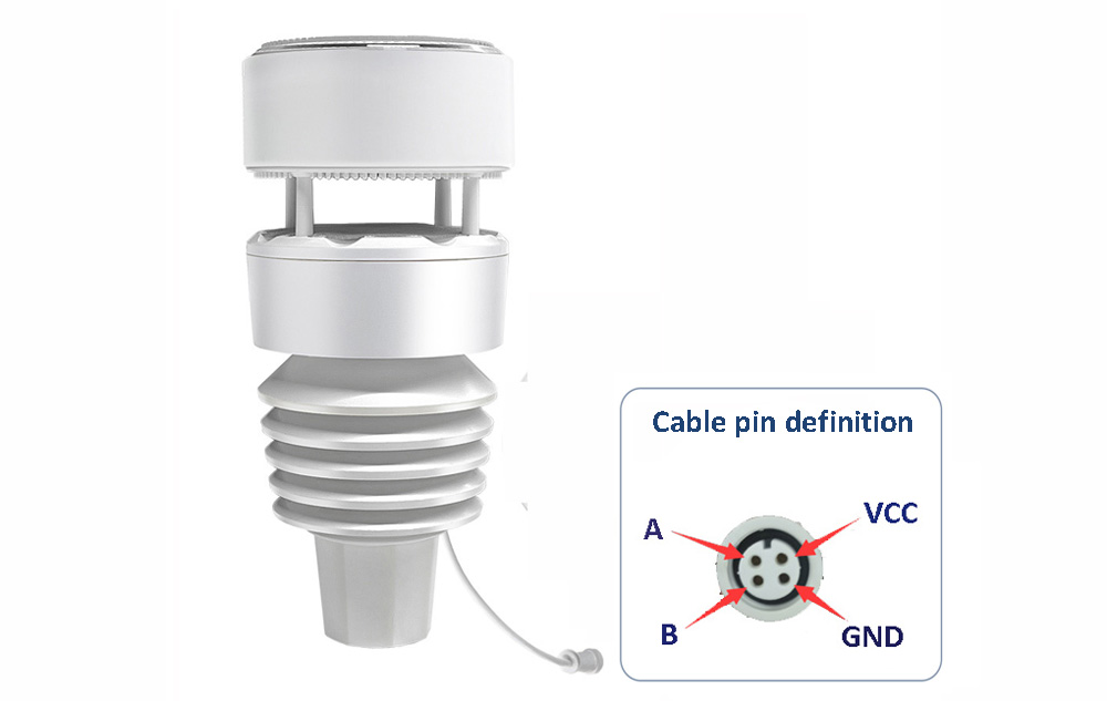 8-IN-1 Sensor with Modbus RS485 Output